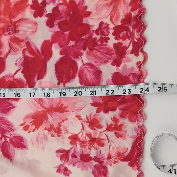 Vintage Slip Skirt Floral Romantic Garden Cottagecore Valentine Pink Small - Picture 10 of 11